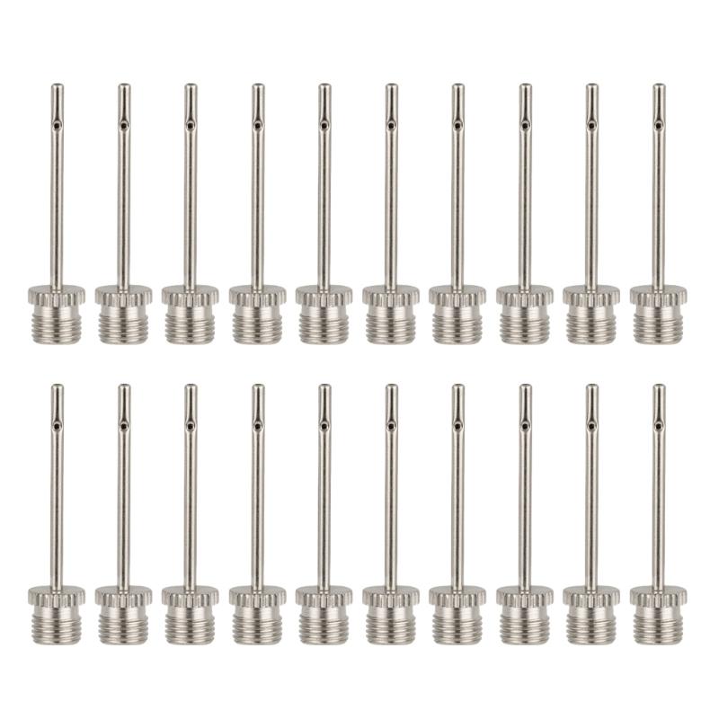 

20Pcs Inflatable Needle Replacement Stainless Inflation Needle for Basketball Soccer Volleyball Balls Air Pumps Needle
