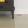 Fireplace Glass Plate Transparent 100 x 50 cm Glass