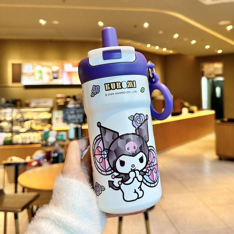 Sanrio Large-Capacity Thermos Cup 2026 New Model Ice Cup with High Aesthetic Value, Straw, Tea Brewing Cup, Birthday Gift