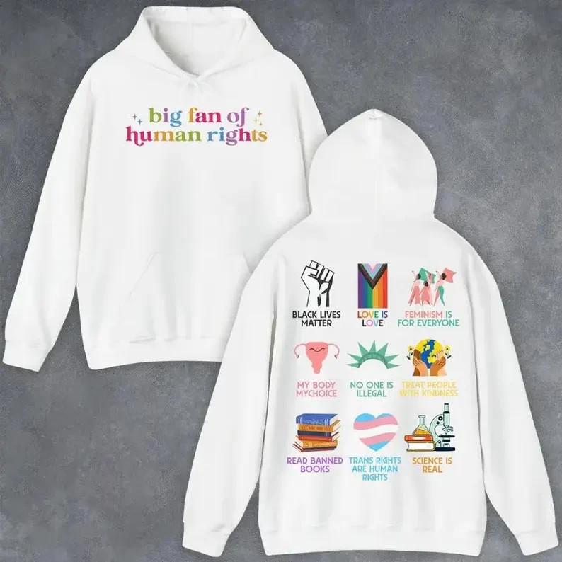Big Fan Of Human Rights Shirt Equality Shirt Social Justice TShirt Size S3XL Unisex T-Shirt M
