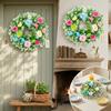 Simulated Plant Easter Decoration Wreath Plastic Spring Floral Wreath  Holiday Decor