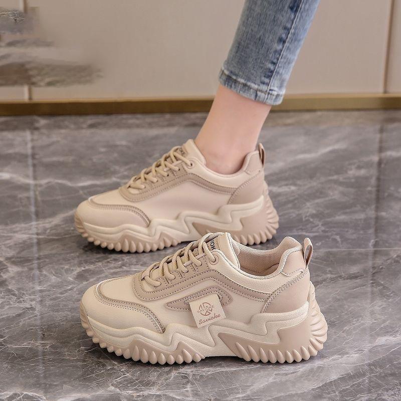 

Кроссовки Smil женские весна 2024 года новые кроссовки с мягкой подошвой универсальные повседневные сверхлегкие туфли для папы женские 35 хаки