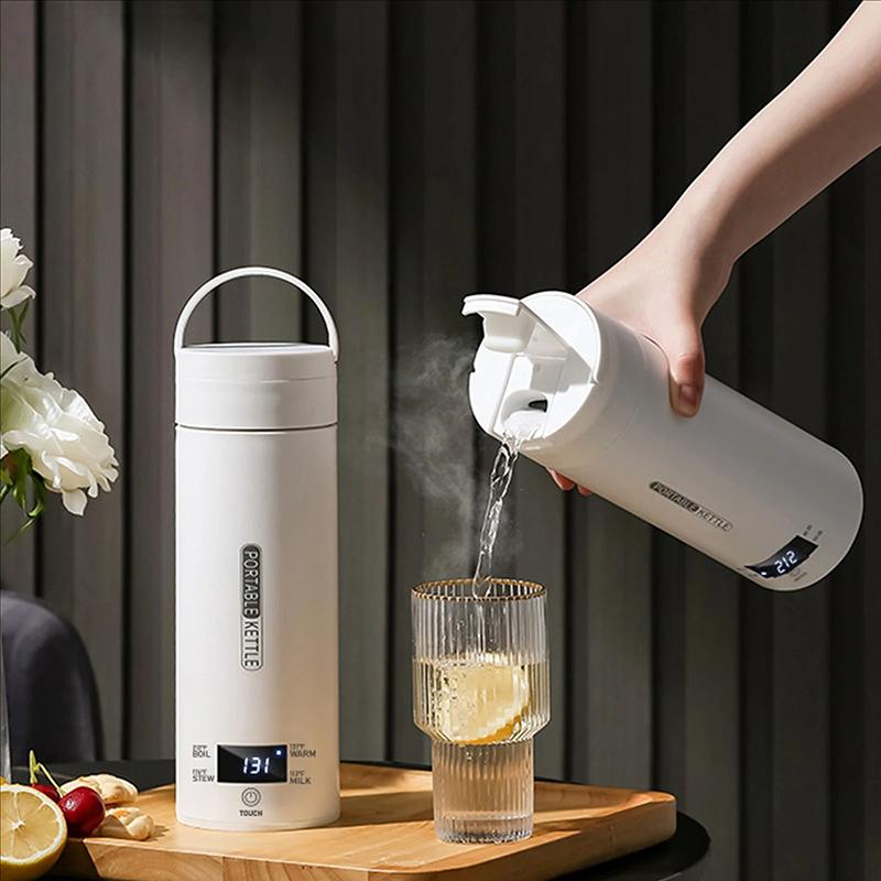 4 Temperature Electric Heating Kettle Leakproof Portable Fast Water Boiling Thermos Bottle Portable 220V 110V Hot Water Cup
