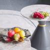 Nordic Stainless Steel Art Wave Plate Home Model House Exhibition Hall Soft Decorations Snacks Fruit Plate Ornaments