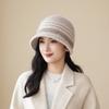 In The Elderly Mother Fisherman Hat Women'S Wool Hat Autumn And Winter Grandma Scarf Warm Knitted Basin Hat