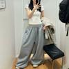 Women's Elastic Waist Sweatpants Loose Wide Leg Trousers Casual Lounge Pants