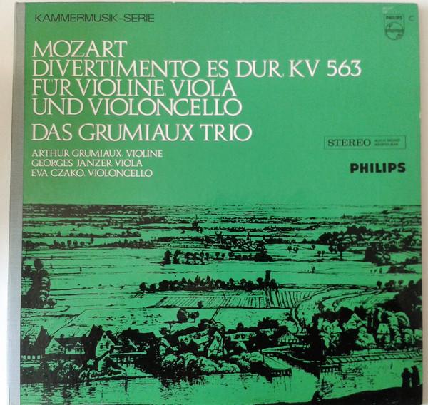 

LP Record WOLFGANG AMADEUS MOZART GRUMIAUX Divertimento Es Dur KV 563 Fr Vio 802803LY Philips 1967 Germany Classical Used