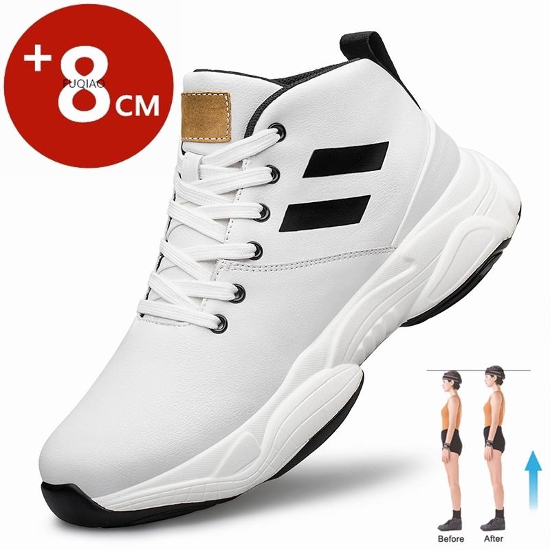 

Fashion Fashion Genuine Leather Men Elevator Shoes Height Increasing Sneakers for Man Insoles 8CM Hidden Heels Inner Heightening Sports 39