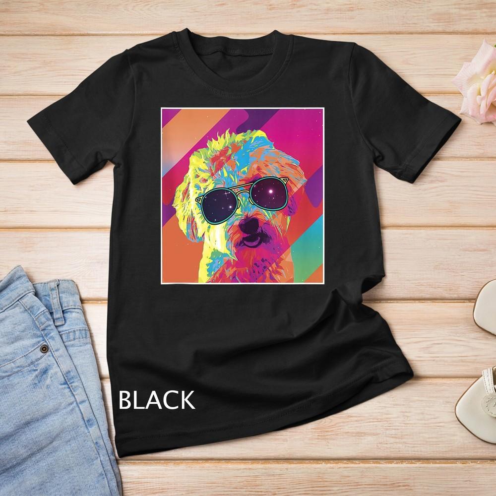 

Colorful Dog Schnoodle Cute Doodle Unisex T-shirt S