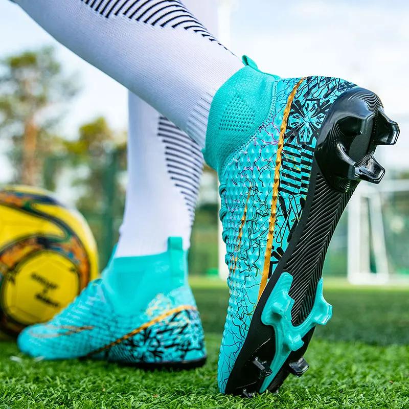 Męskie Buty Piłkarskie Outdoorowe Z Kolcami Profesjonalne Buty Piłkarskie Buty na Boisko Halowe TF/FG Szybkie Trampki Antypoślizgowe