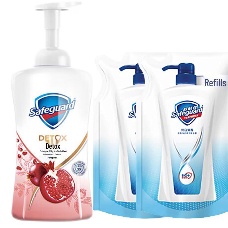 

Safeguard Red Pomegranate Detox Foam Shower Gel
