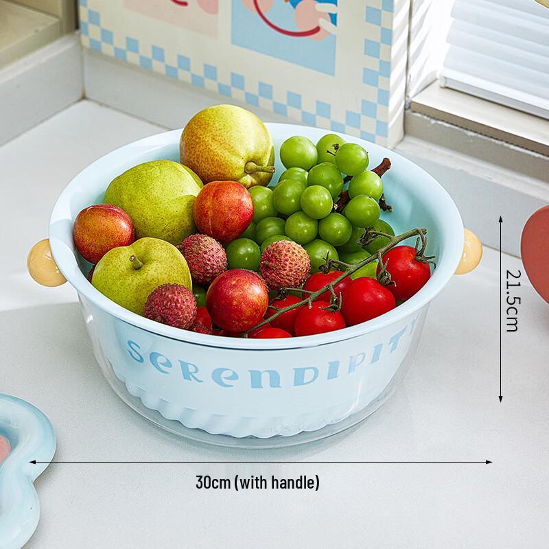 Ins Style Double-Layer Kitchen Drain Basket