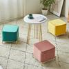 Nordic Light Luxury Cloth Stool - Square Bench for Living Room & Tea Table