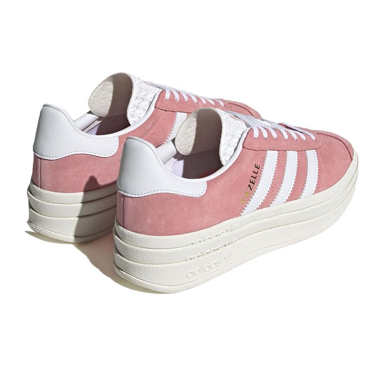 Adidas Gazelle Bold Super Pop Women Sneakers Pink Cloud-White Core-White IG9653