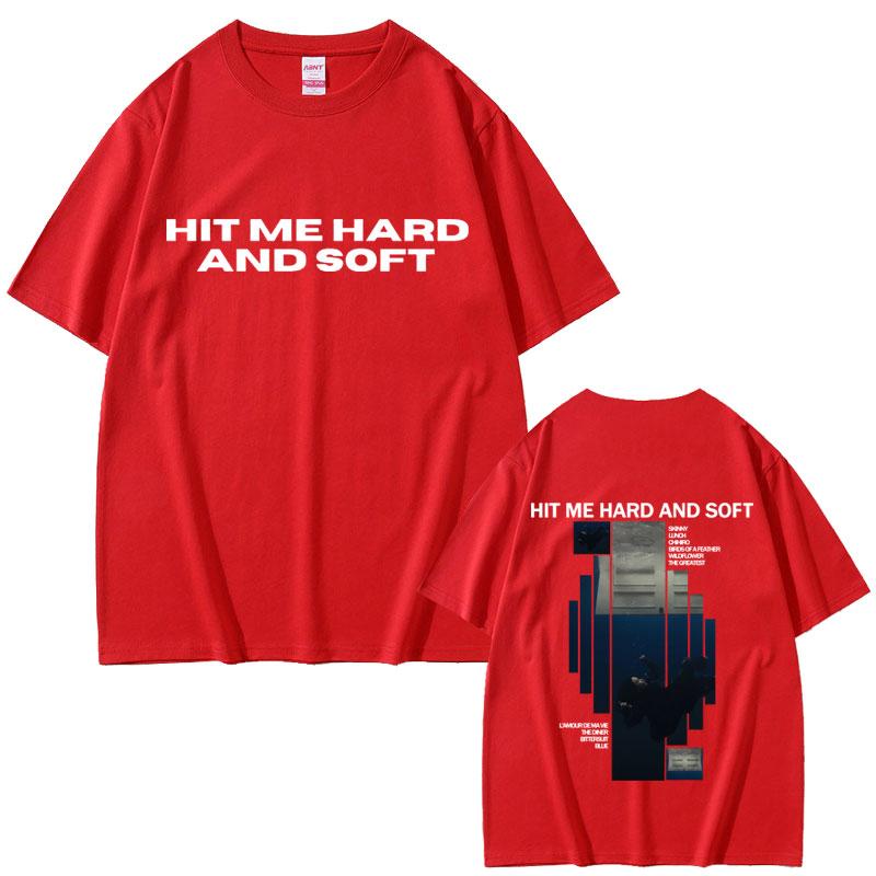 Hit Me Hard and Soft Album Graphic Tshirt Men Fashion Pop Music T Shirt Unisex Casual Oversized Cotton Tshirts Fans Gift