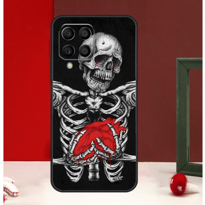 Trippy Skeleton Case For Samsung Galaxy M56 M36 M16 M31 M21 M13 M33 M53 M15 M35 M55 M12 M32 M52 M14 M34 M54