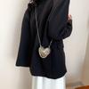Chic Street Style Mini Heart Bag For Women Trendy Shoulder Crossbody Handbag