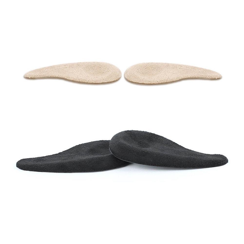 

2Pairs Heel Correction Insoles Orthotic Shoe Pads O Leg Correction Half Heel Pads Absorption Stress Relief Fits Sneakers бежевый