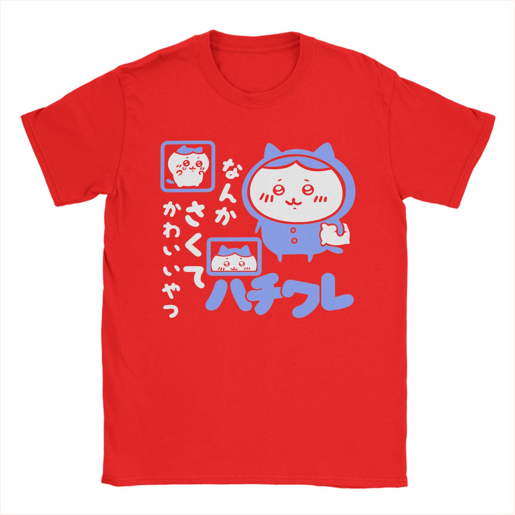 

Blue Pijama Hachiware Chiikawas TShirts for Men Awesome Pure Cotton Tees Crew Neck Short Sleeve T Shirt 4XL 5XL 6XL Clothes S