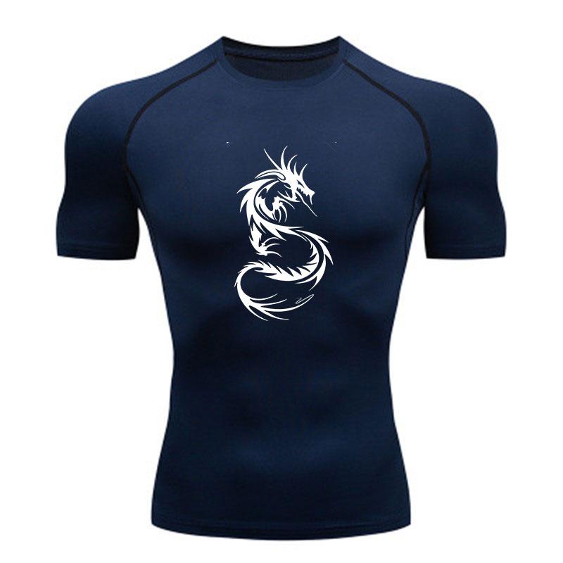 Men's Compression Fitness Sports T-Shirt, Quick Dry Stretchy