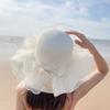Straw Beach Hat Bow Ribbons Straw Cap New Sun Hat  for Women