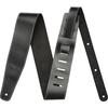 Fender Broken-In Leather Strap, Black, 2.5