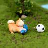 Micro décoration de paysage Akita en forme de chien, petite décoration succulente créative en résine bonsaï