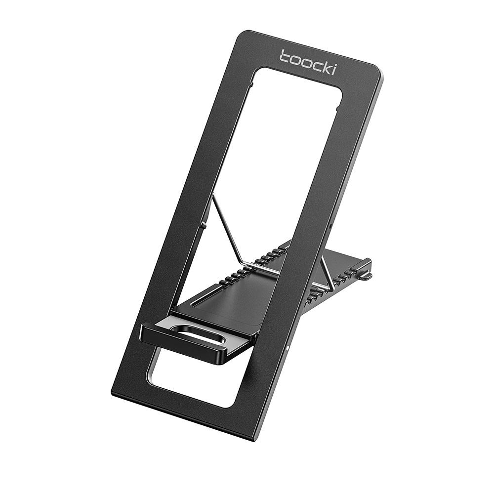 Multifunctional Foldable Stand, Slim Lightweight Phone Tablet Bracket Stable Support 1PC чёрный