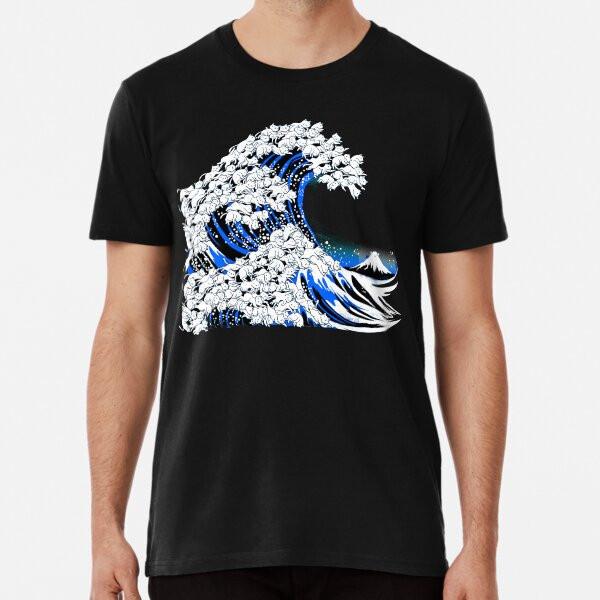 

Kanagawa Cat Wave Black T-Shirt S-5XL Best T-Shirt XL