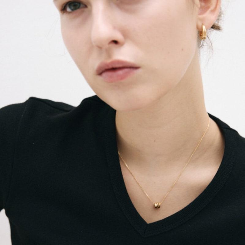 Poery Mini Loop Necklace_Gold