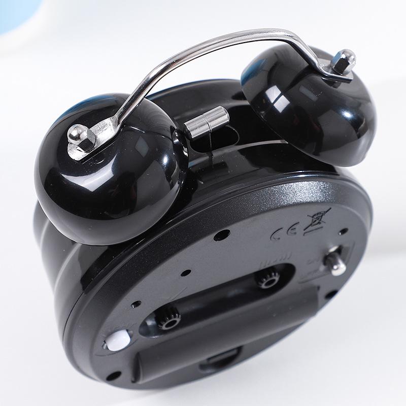 Retro-Wecker mit lauter Glocke und Nachtlicht – geräuschloser Nachttischwecker, kreatives Geschenk für Studenten und als Schlafzimmerdekor