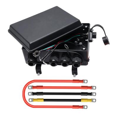 12V Vinç Solenoid Kontrol Kontaktörü 8000-17000 Elektrikli ATV UTV Vinçler için Önceden Kablolanmış Kutu Kontaktör