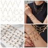European & American Fashion DIY Multi-Accessory Set: Small 8-Shaped Flower with Full Rhinestones & 5A Zircon Necklace and Bracelet Combination