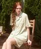 [Dossy] Silk-fit Clover Short-sleeve Couple Pajama Set [Shipped from Korea] 100% Authentic