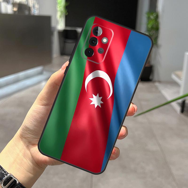 Azerbaijan Flag Case For Samsung Galaxy A12 A32 A52 A05 A36 A56 A26 A16 A53 A33 A13 A55 A35 A15 A14 A34 A54