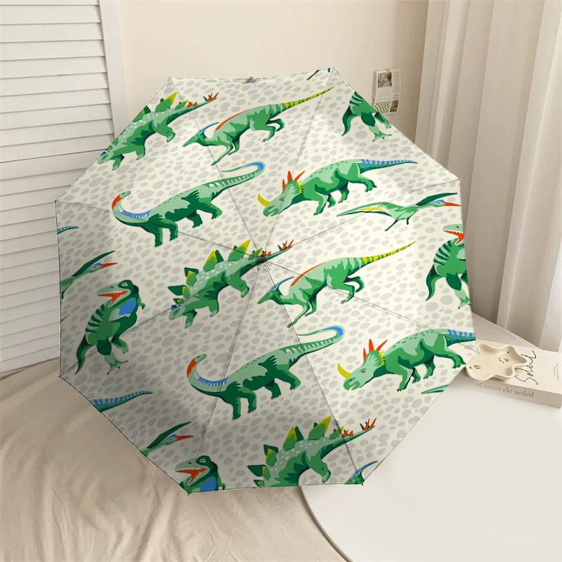 

1PC dinosaur pattern Umbrella-8-Rib Reinforced, Automatic Open, Lightweight & Durable, Fashion Accessory for Outdoor-D327
