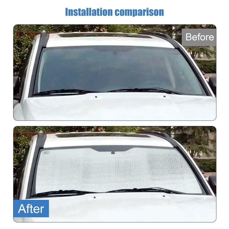 Car Front Windshield Sunshade Window Shade Foldable Sun Visor Cover Fit for Jeep Compass 2007-2016 Car Interior Accessories