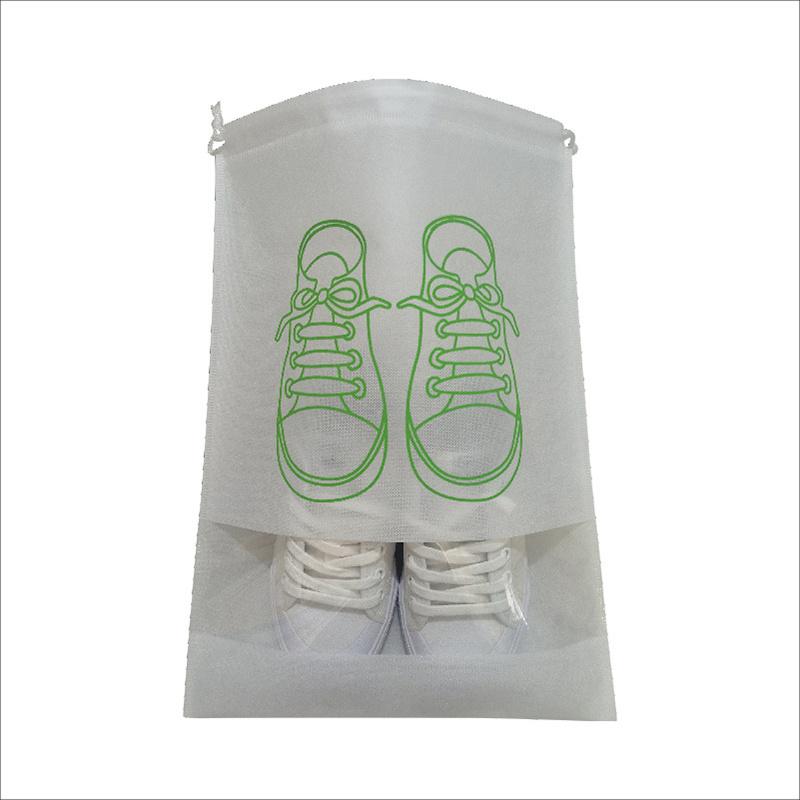 5pcs Non-woven Shoes Bag Storage Bag with Drawstring Strap Mouth Shoes Storage Bag, Shoes Dustproof Bag, Travel Shoes Storage Bag