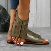 Women's Summer Flat Hollow Sandals for Outdoor Wear