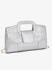 2026 New Crocodile Grain PU Leather Handbag for Women Vintage Large Capacity Evening Bag Simple Elegant Party Clutch Bag Shoulde