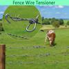 A95I-For Wire Fence Tensioner 20 PCS 1/4In Fence For Wire Tightener For Farm Garden Barbed Fencing Installation