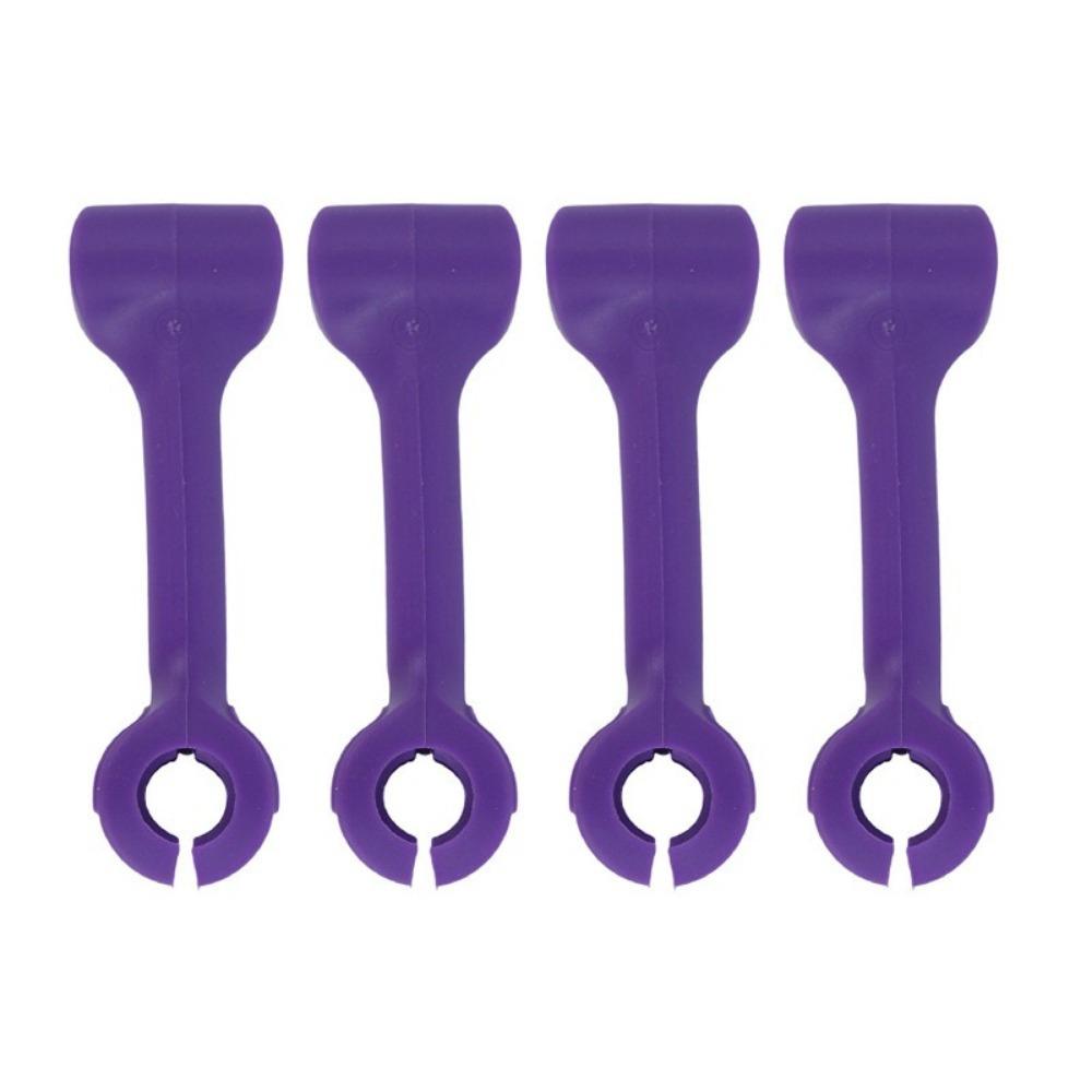 4 Pieces Hanging Kitchenware Flushing Fixing Clip Anti-Slip Wine Glass Clip  Under Cabinet
