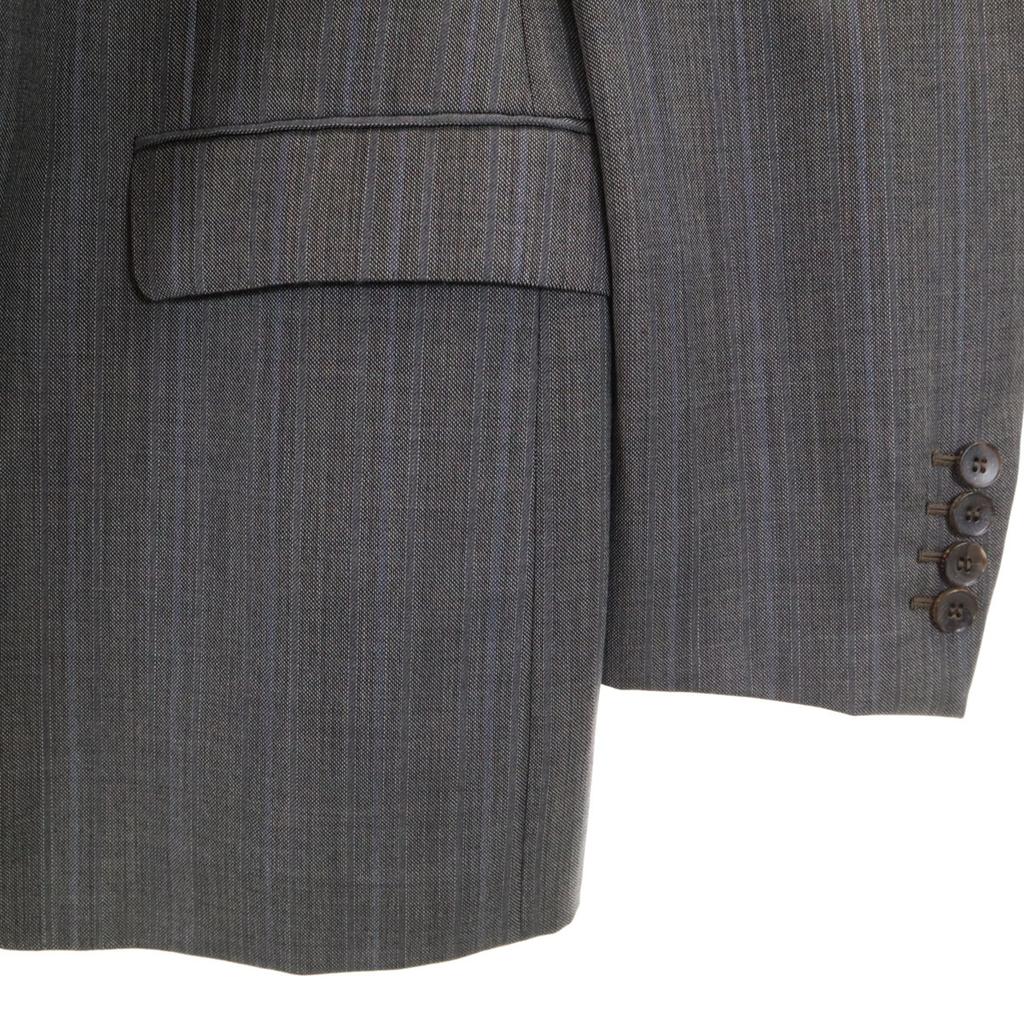 Gucci Wool Striped Pattern Suit Setup 46R Gray Men's Used