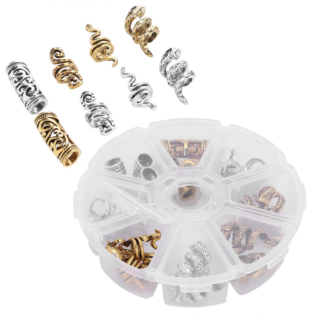 Exquisite Dreadlocks Beads DIY Hair Braiding Beard Beads DIY Jewelry Pendant Decoration