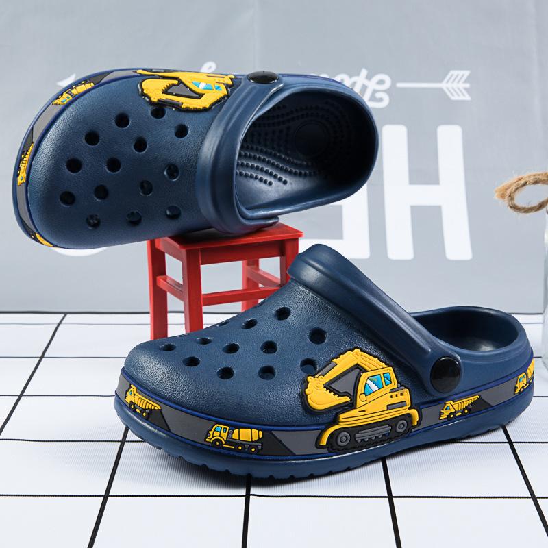 Kinder Lochschuhe Sommer Mode Jungen Strandschuhe mittlere ältere Kinder coole Hausschuhe Mädchen Baby Dinosaurier Hausschuhe