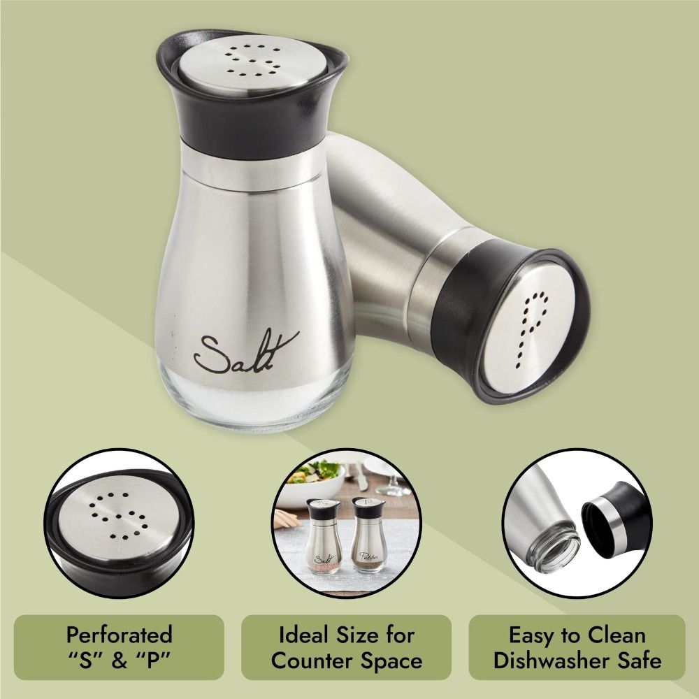 2Pcs Leak-Proof Salt Pepper Shake Bottle Sealed Spices Storage Jar Seasoning Bottles  Home Cooking