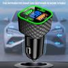 4 In 1 Car Charger Dual PD with Voltage Display USB Super Fast Charging Adapter for Smart Phone