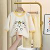 Korean Style Kids' Summer Cotton Pajama Set for Boys and Girls