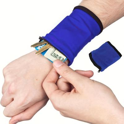 1 Stück Damen Sport Handgelenk-Geldbörse Große Kapazität Schweißabsorbierendes Armband zum Laufen, Fitness und Outdoor-Aktivitäten, Armband