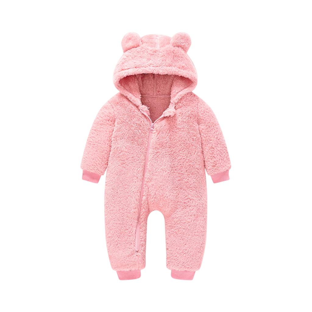 Kids' Hooded Romper - Winter Ears Outfit One-Piece